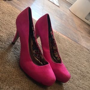 Hot pink heels